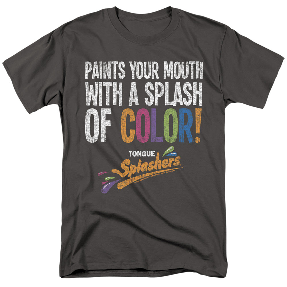 Dubble Bubble Paints Your Mouth Mens T Shirt Charcoal Officially Licensed