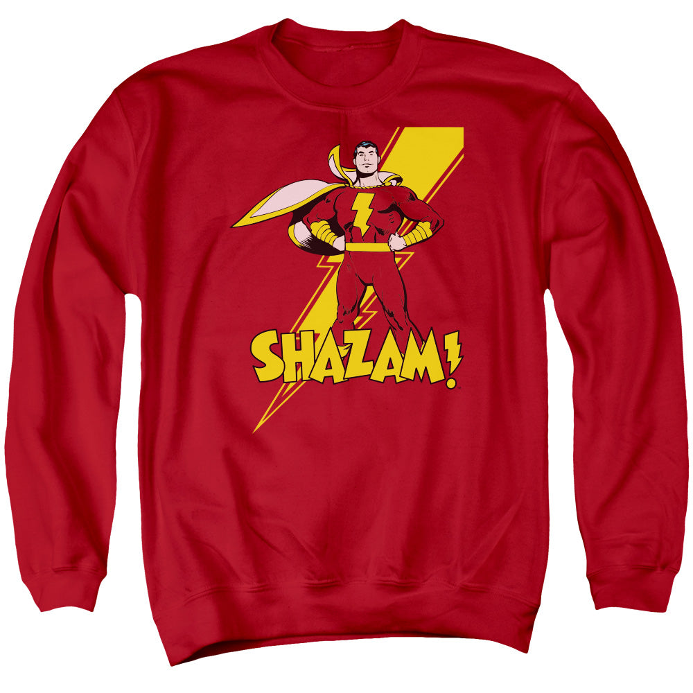Dc Shazam Shazam Mens Crewneck Sweatshirt Red