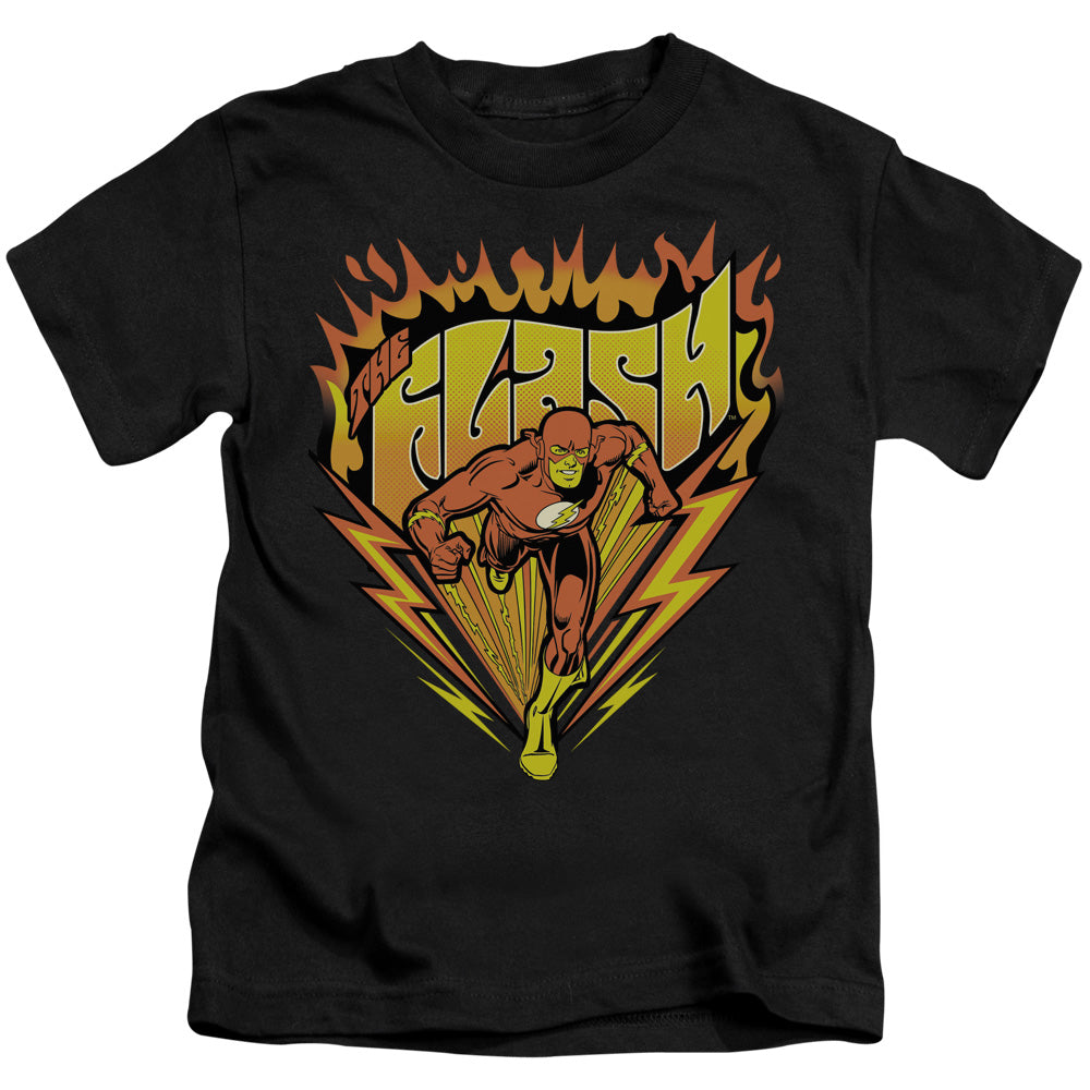 DC Comics Flash Blazing Speed Juvenile Kids Youth T Shirt Black Officially Licensed