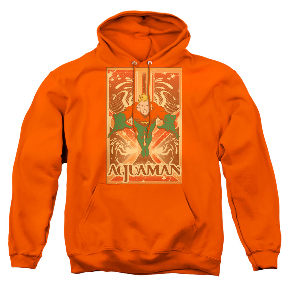 Dc Aquaman Aquaman Mens Hoodie Orange Officially Licensed