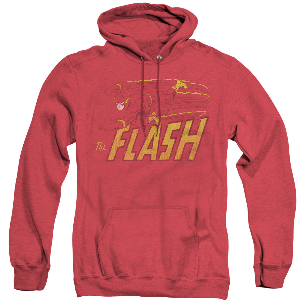 DC Comics Flash Flash Speed Distressed Heather Mens Hoodie Red Officially Licensed
