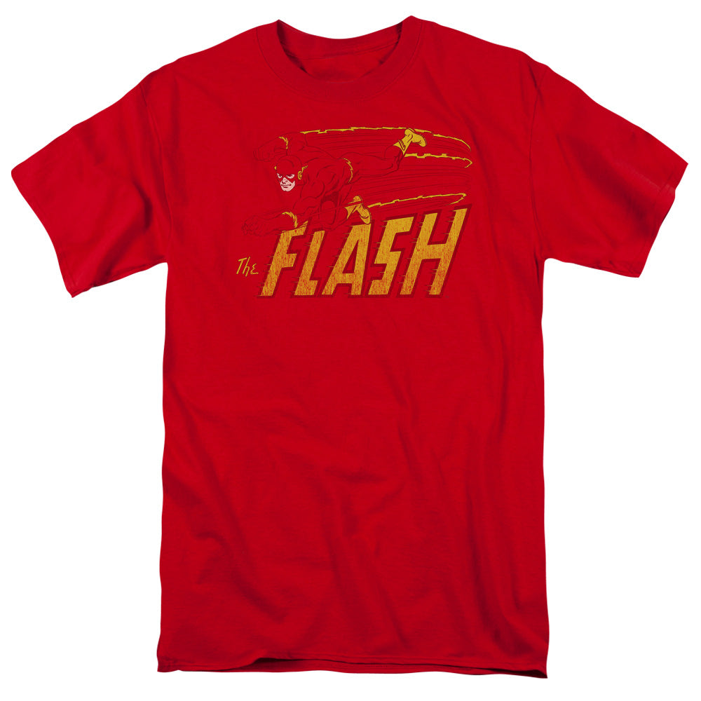 Dc Flash Flash Speed Distressed Mens T Shirt Red Officially Licensed