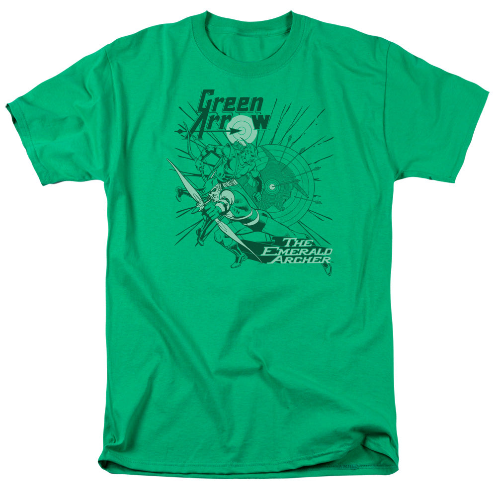 Dc Green Arrow The Emerald Archer Mens T Shirt Kelly Green Officially Licensed