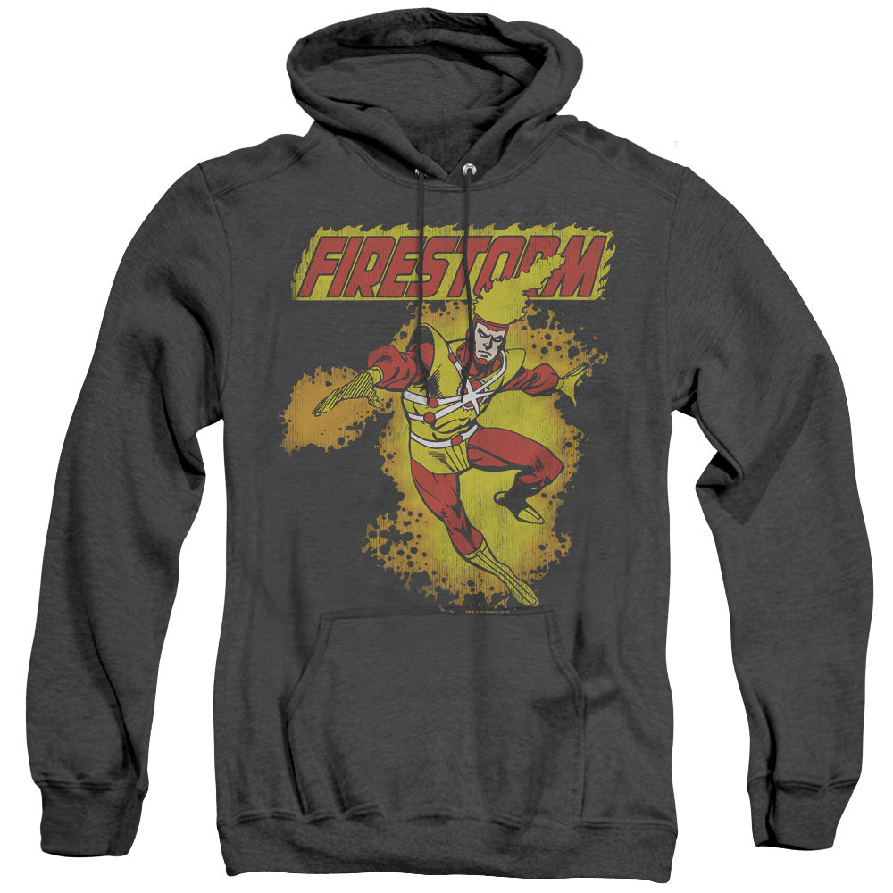 DC Comics Firestorm Heather Mens Hoodie Black Officially Licensed