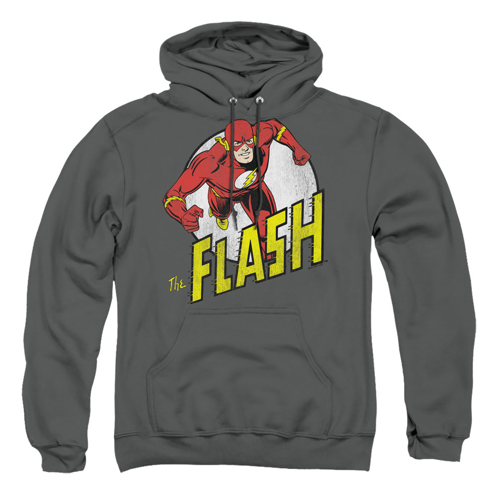 Dc Flash Run Flash Run Mens Hoodie Charcoal Officially Licensed