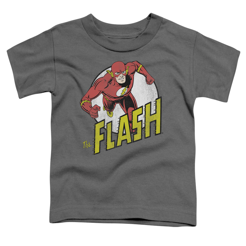 DC Comics Flash Run Flash Run Toddler Kids Youth T Shirt Charcoal Officially Licensed