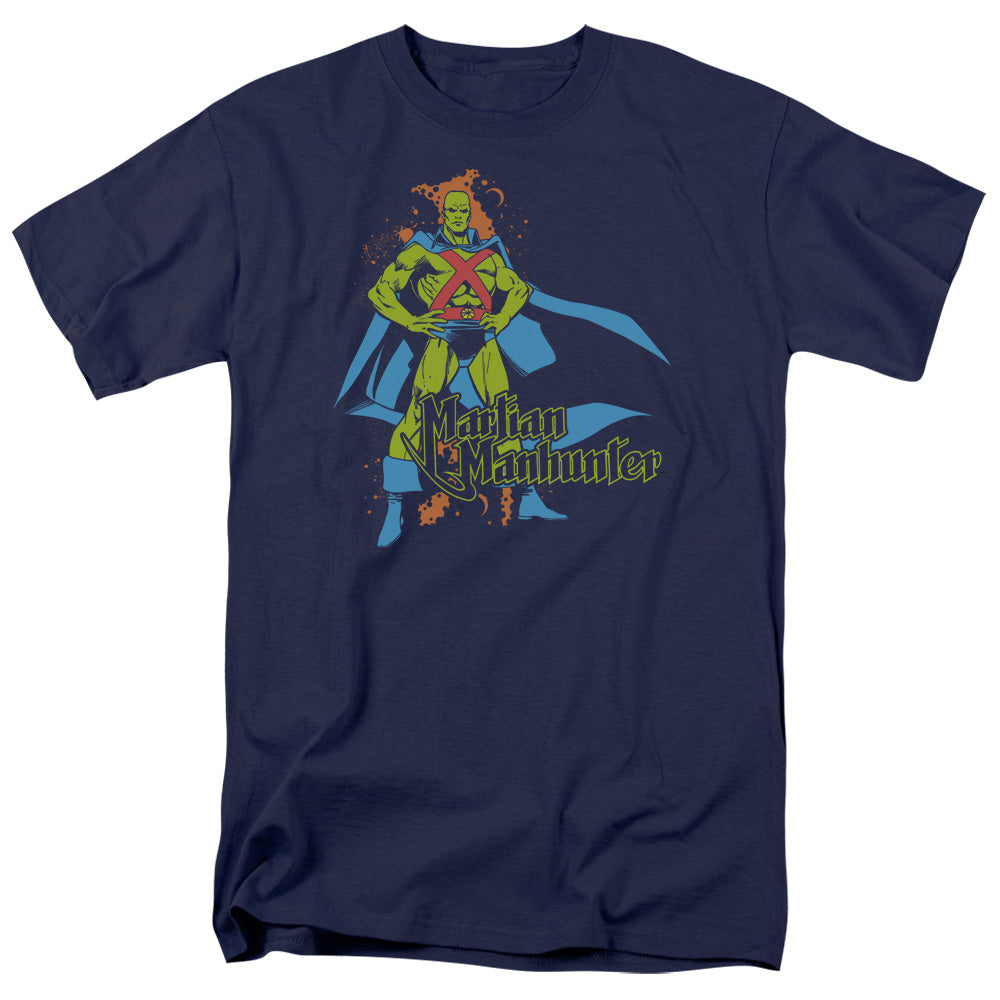 Dc Martian Manhunter Mens T Shirt Navy Officially Licensed
