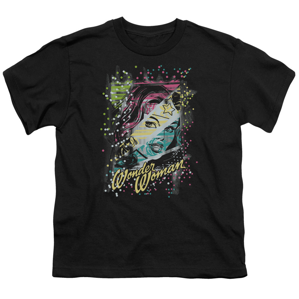 DC Comics Color Block Kids Youth T Shirt Black Officially Licensed