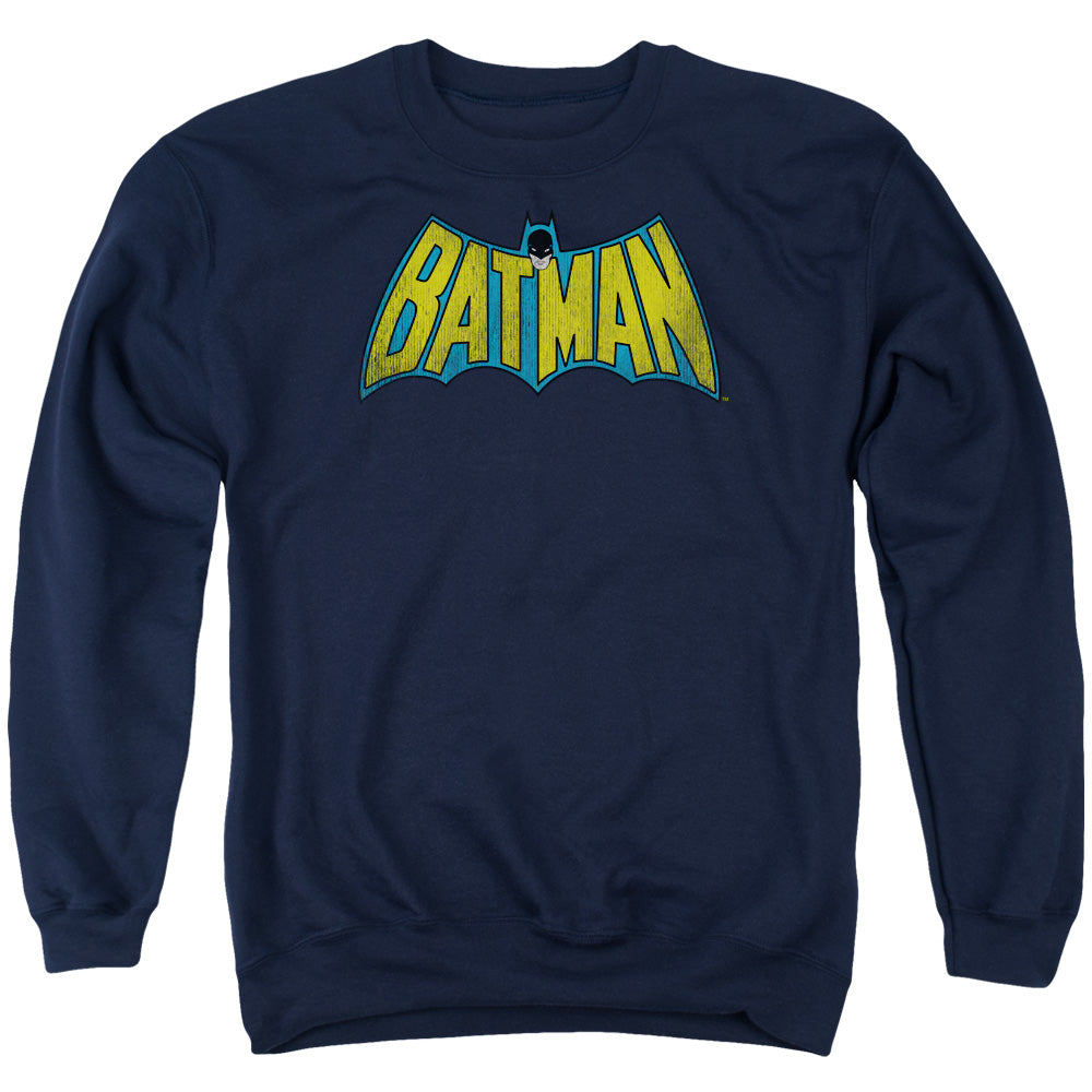 Dc Classic Batman Logo Mens Crewneck Sweatshirt Navy