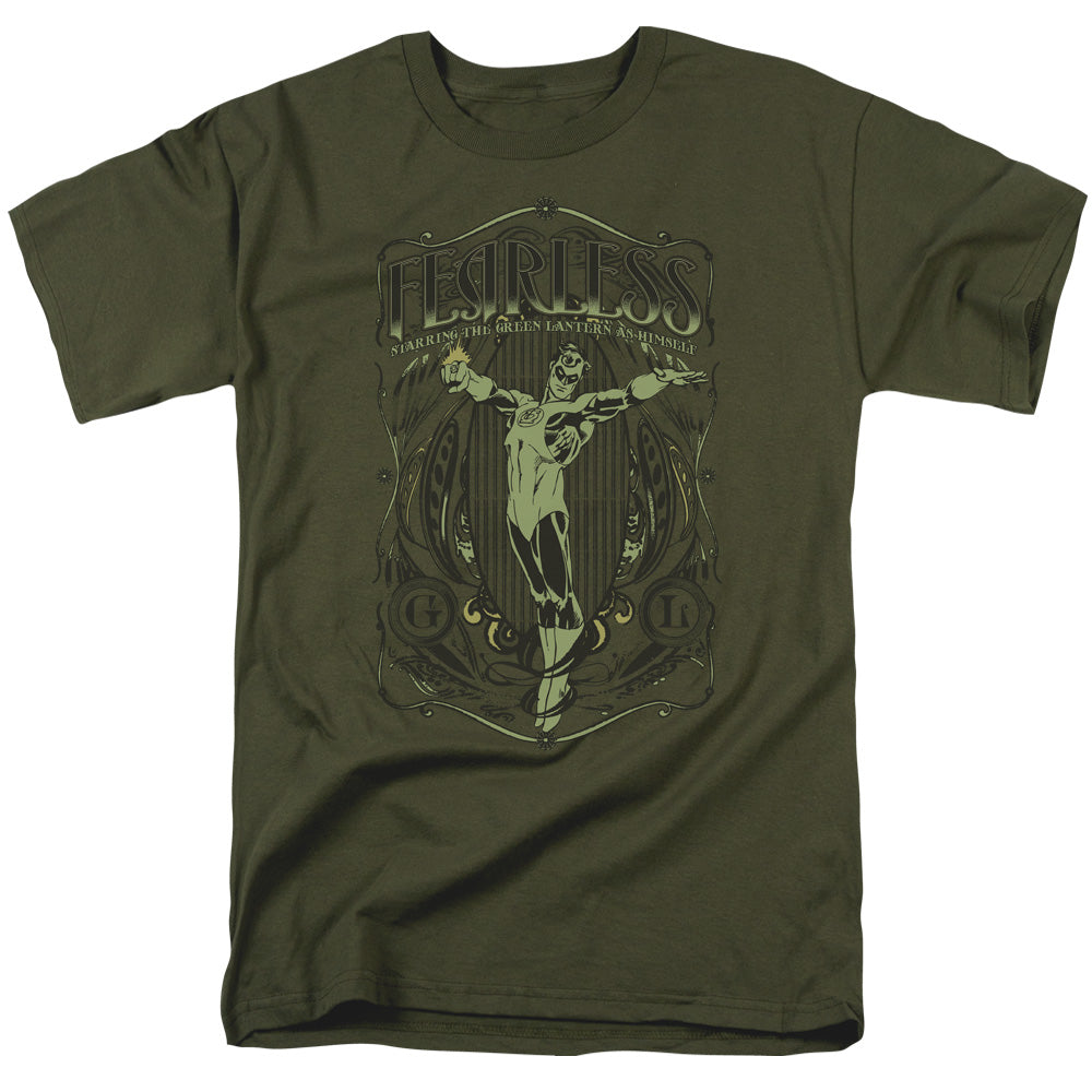 Dc Fearless Mens T Shirt Military Green Officially Licensed