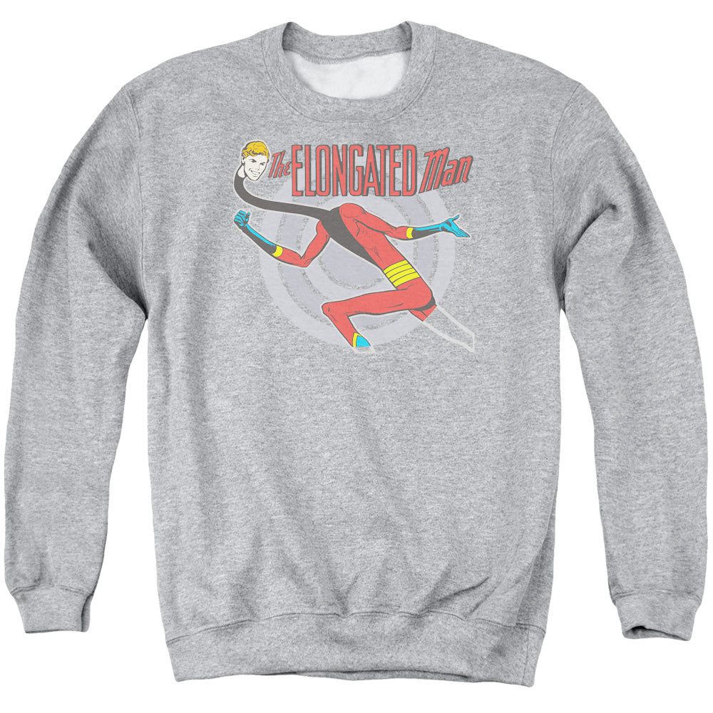 Dc Elongated Man Mens Crewneck Sweatshirt Athletic Heather