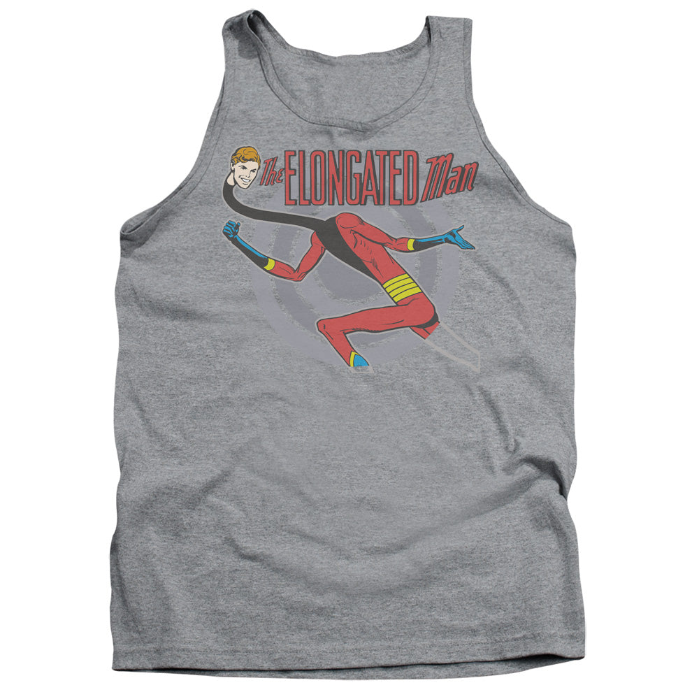 Dc Elongated Man Mens Tank Top Shirt Athletic Heather Officially Licensed