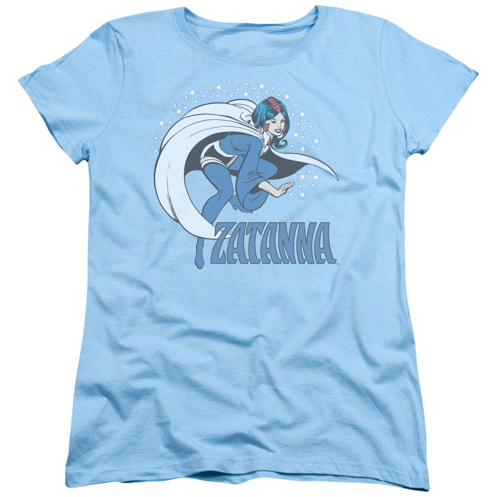 DC Comics Zatanna Womens T Shirt Light Blue Officially Licensed