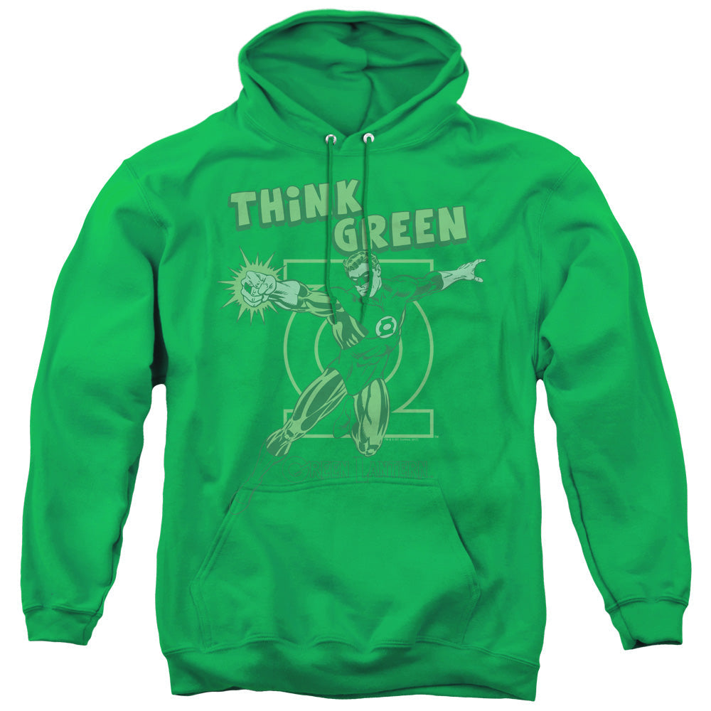 DC Comics Think Green Mens Hoodie Kelly Green Officially Licensed