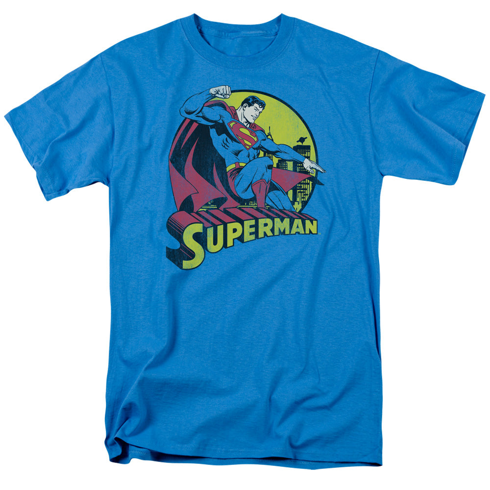 Dc Superman Mens T Shirt Turquoise Officially Licensed