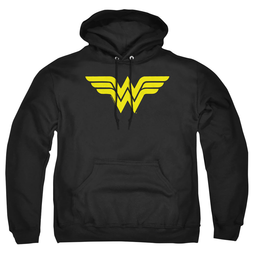 Dc Wonder Woman Logo Mens Hoodie Black Officially Licensed