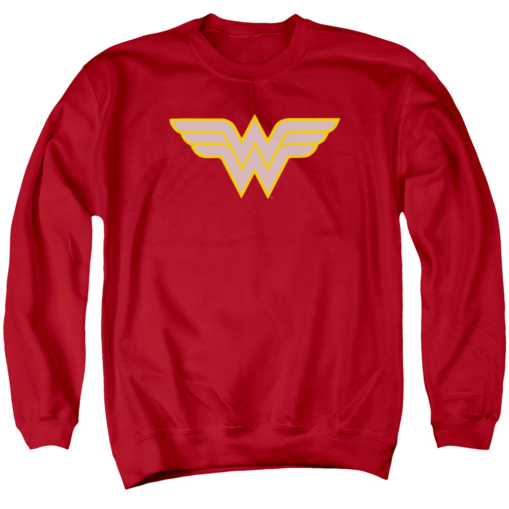 Dc Ww Logo Mens Crewneck Sweatshirt Red