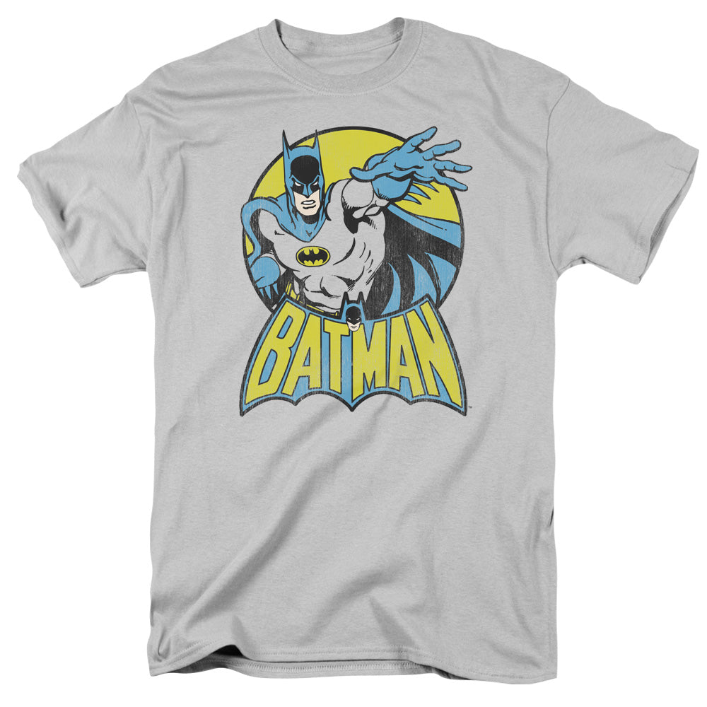 DC Comics Batman Mens T Shirt Silver Officially Licensed