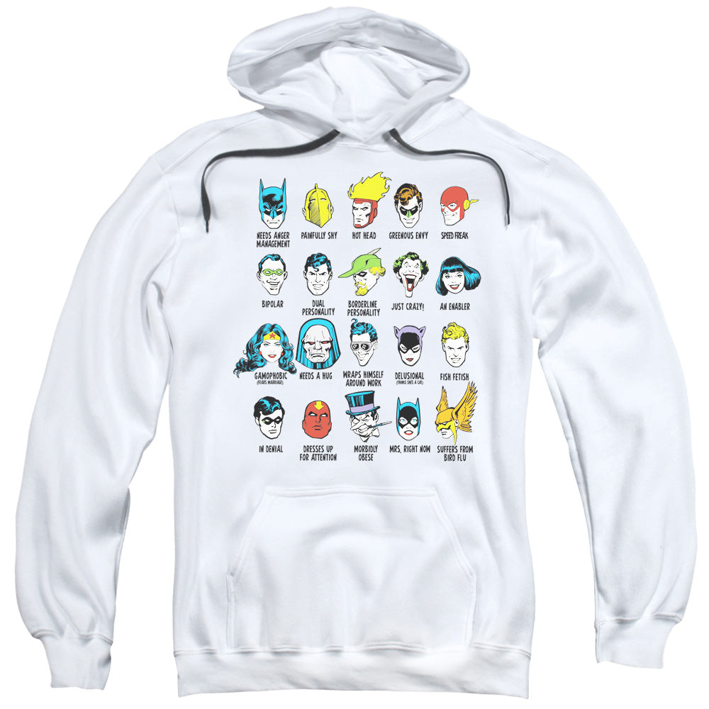 DC Comics Superhero Issues Mens Hoodie White Officially Licensed