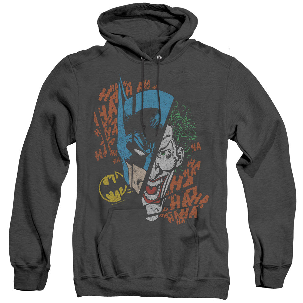 DC Comics Broken Visage Heather Mens Hoodie Black Officially Licensed