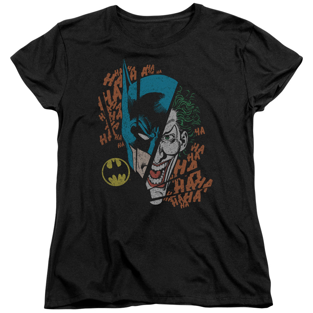 DC Comics Broken Visage Womens T Shirt Black Officially Licensed