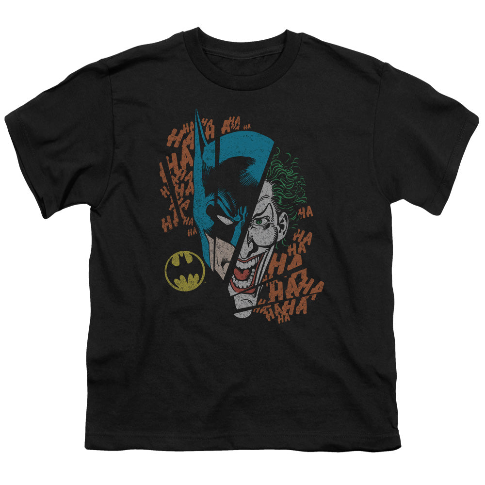 DC Comics Broken Visage Kids Youth T Shirt Black Officially Licensed