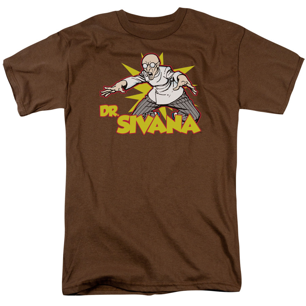 DC Comics Dr Sivana Mens T Shirt Coffee Officially Licensed