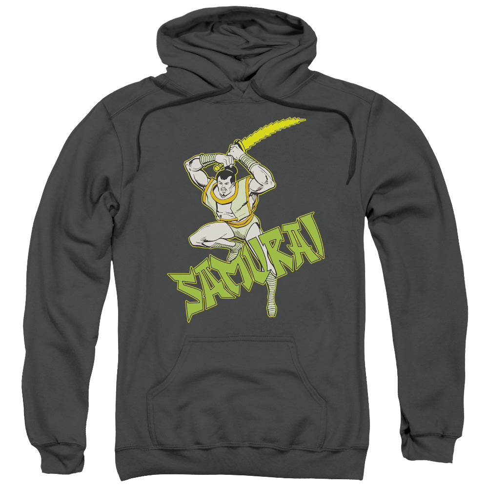 DC Comics Samurai Mens Hoodie Charcoal Officially Licensed