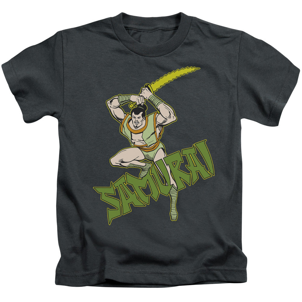 DC Comics Samurai Juvenile Kids Youth T Shirt Charcoal Officially Licensed