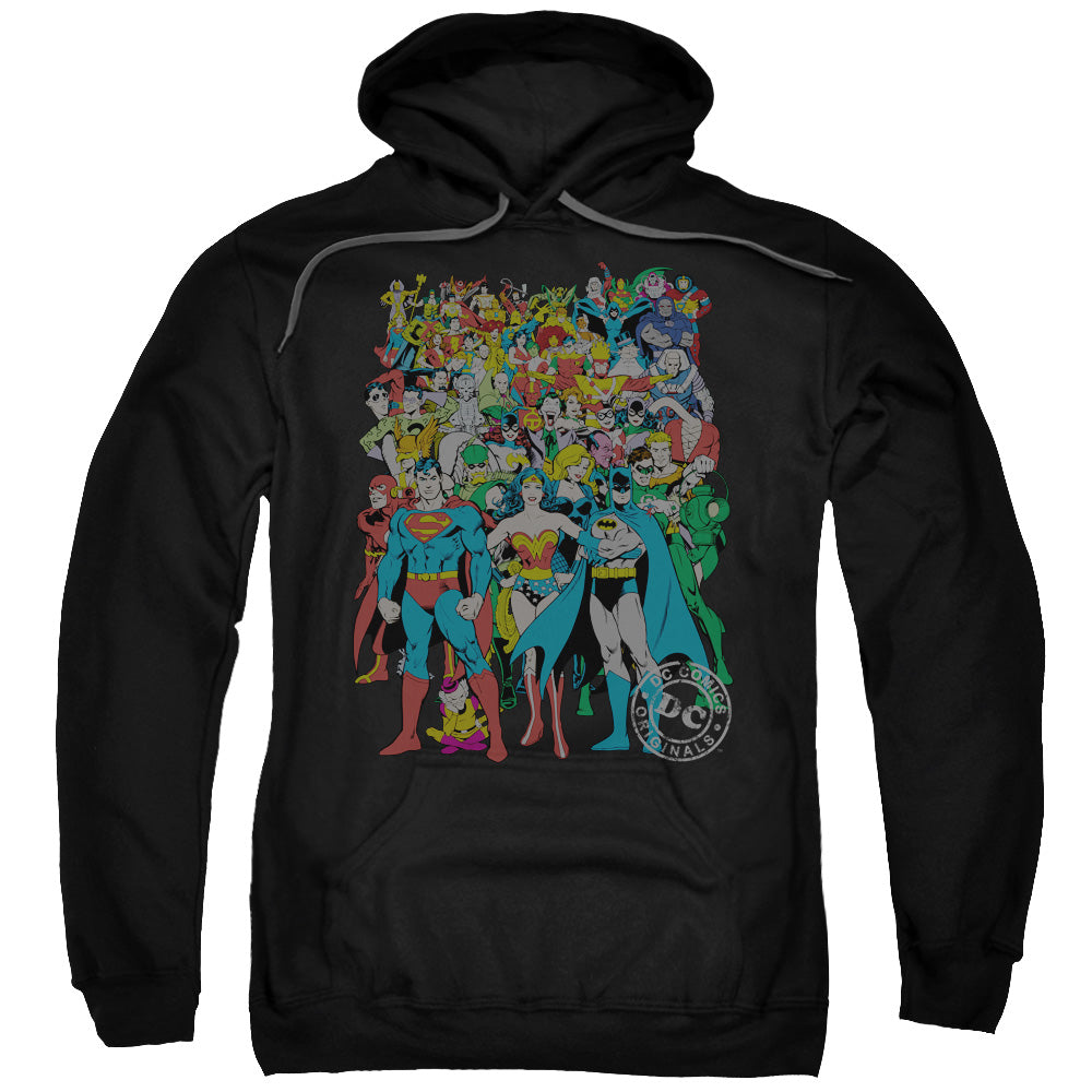 DC Comics Original Universe Mens Hoodie Black Officially Licensed