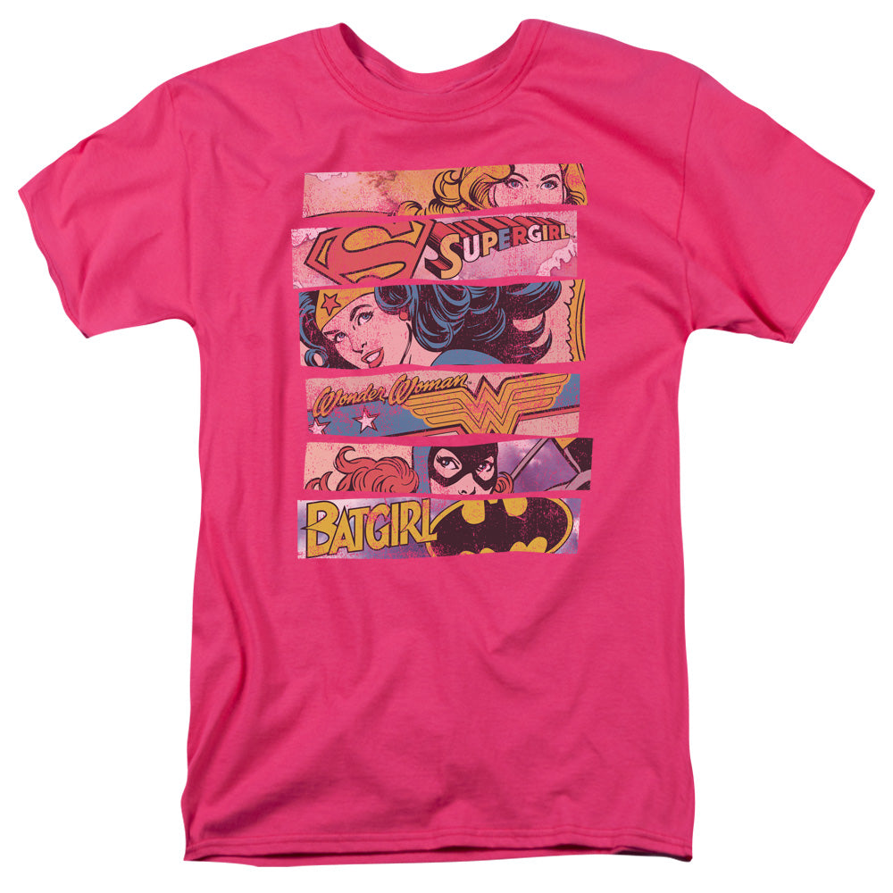 Dc Three Of A Kind Mens T Shirt Hot Pink Officially Licensed