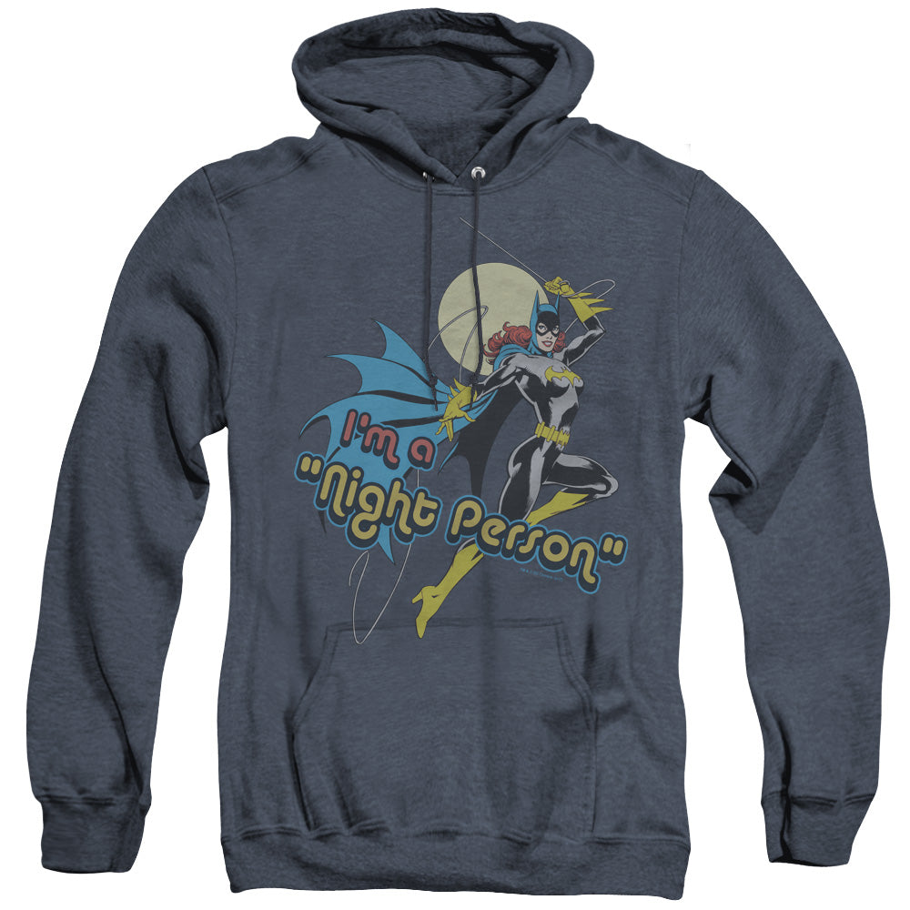 Dc Night Person Heather Mens Hoodie Navy Officially Licensed