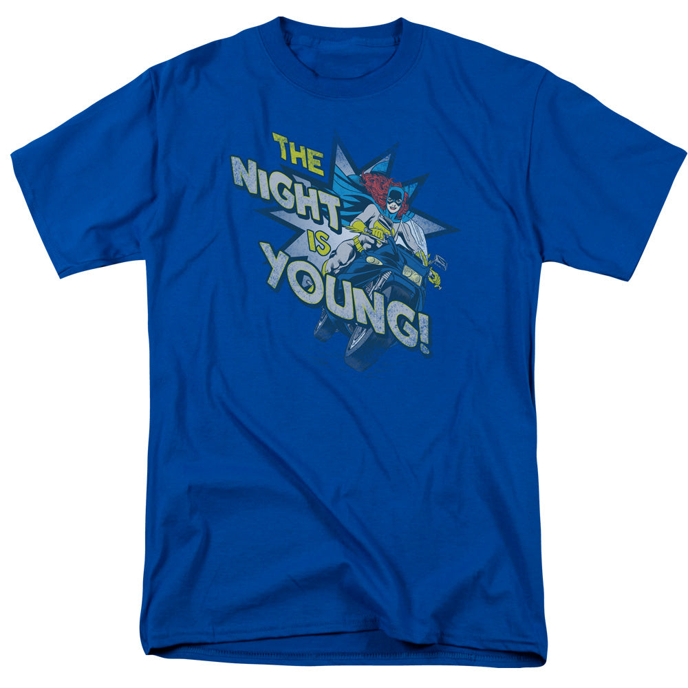 Dc The Night Is Young Mens T Shirt Royal Officially Licensed