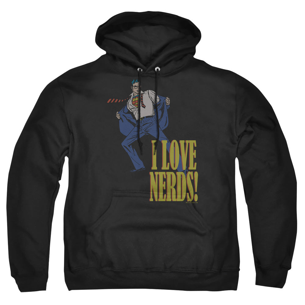 Dc I Love Nerds Mens Hoodie Black Officially Licensed