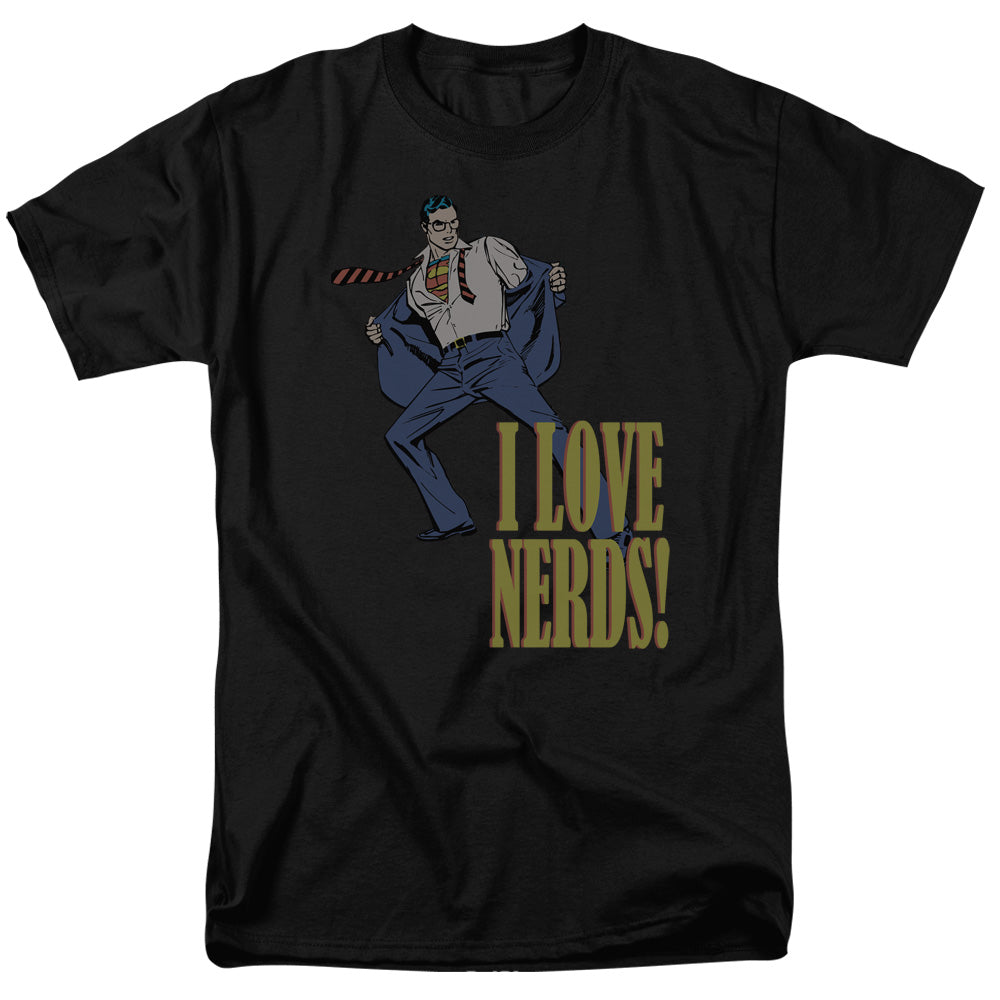 Dc I Love Nerds Mens T Shirt Black Officially Licensed