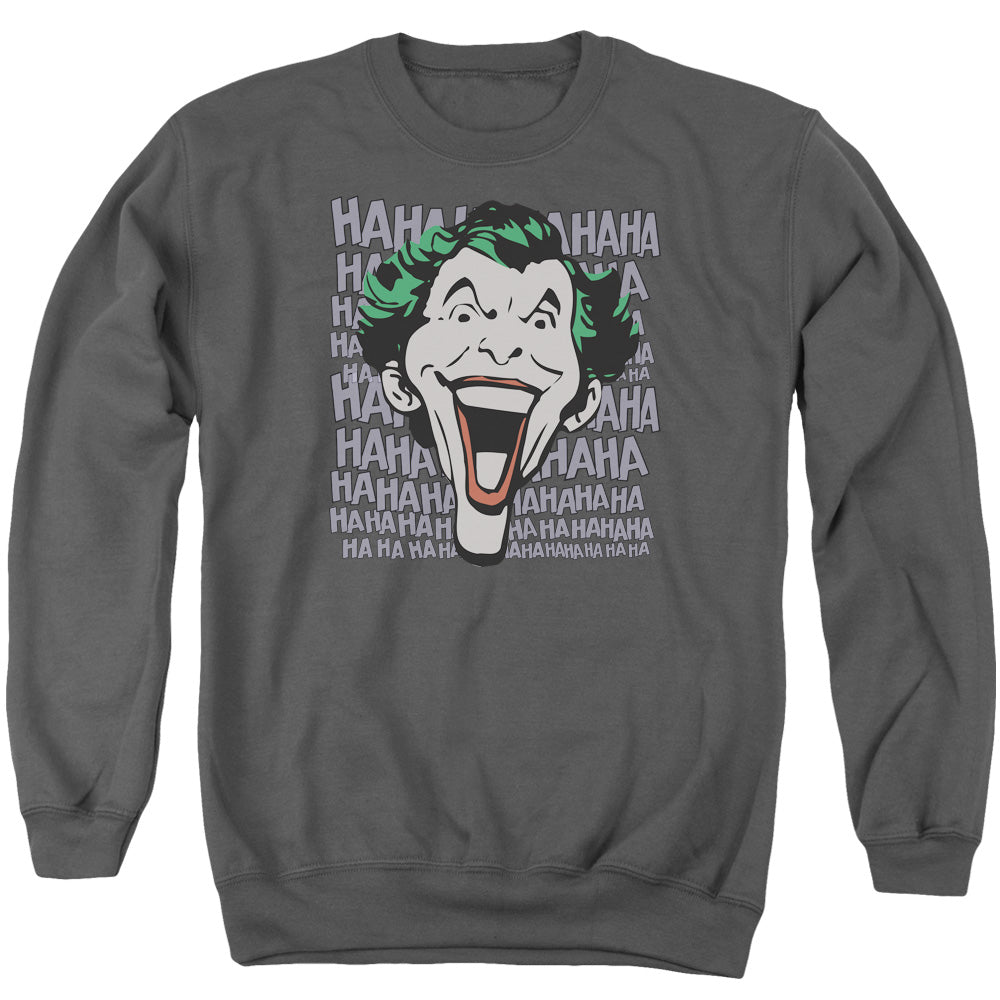 Dc Dastardly Merriment Mens Crewneck Sweatshirt Charcoal