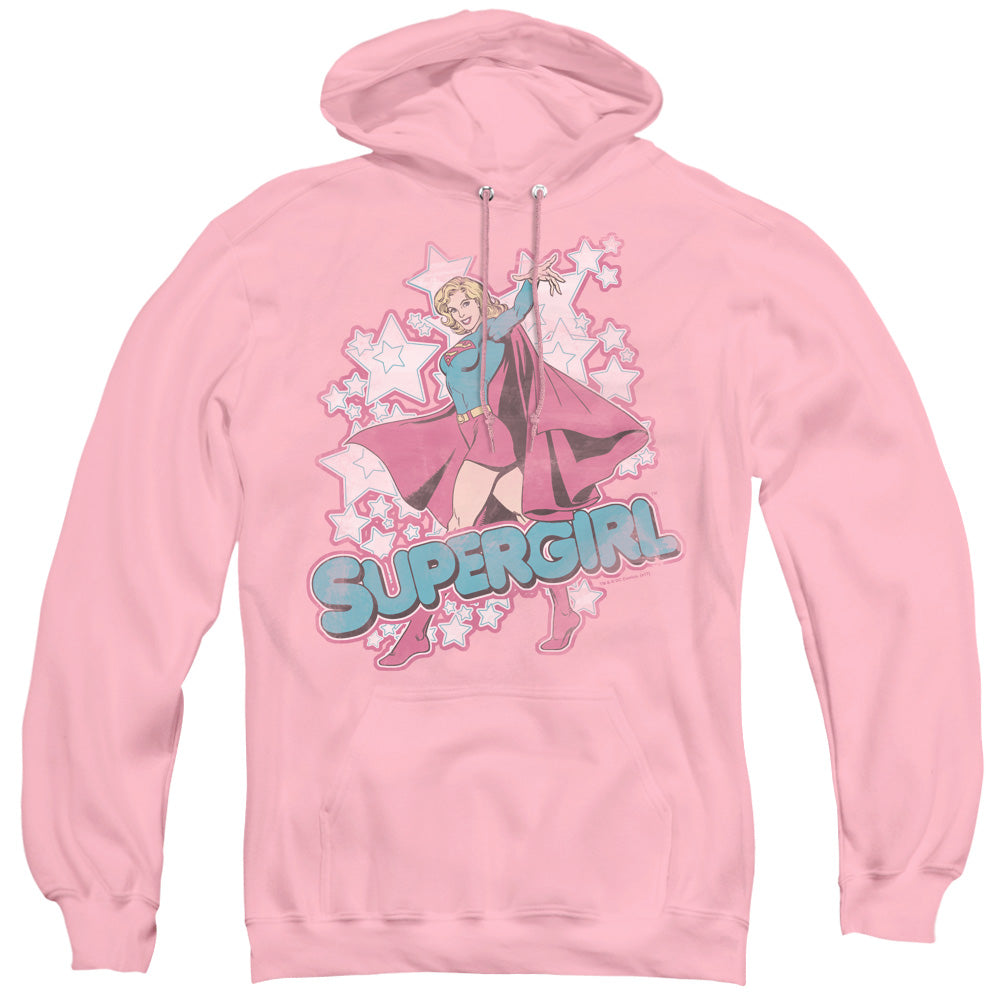 DC Comics Im Supergirl Mens Hoodie Pink Officially Licensed