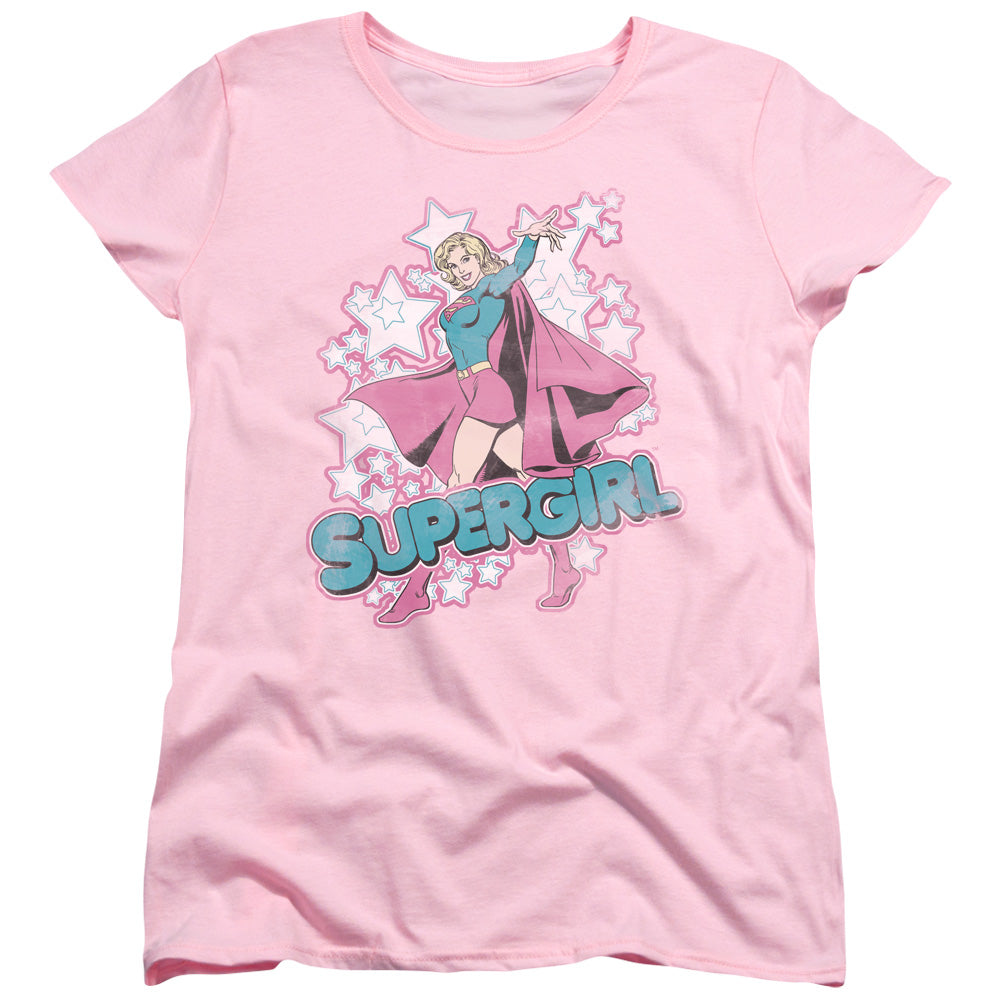 DC Comics Im Supergirl Womens T Shirt Pink Officially Licensed
