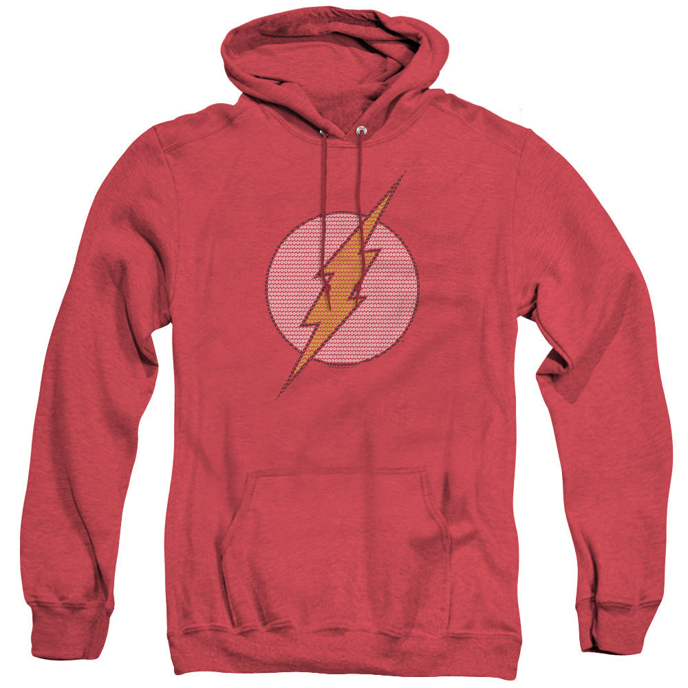 Dc Flash Flash Little Logos Heather Mens Hoodie Red Officially Licensed