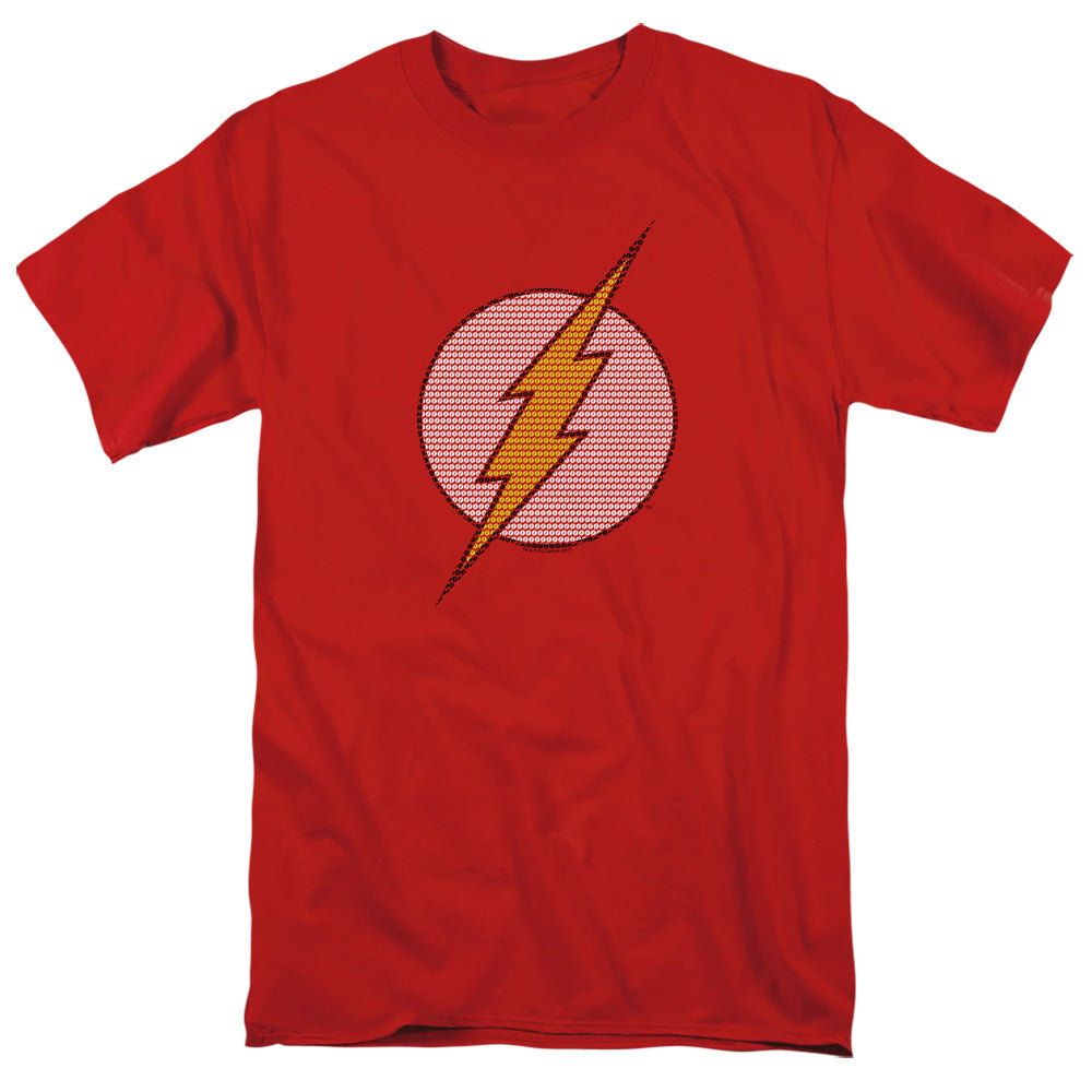 Dc Flash Flash Little Logos Mens T Shirt Red Officially Licensed