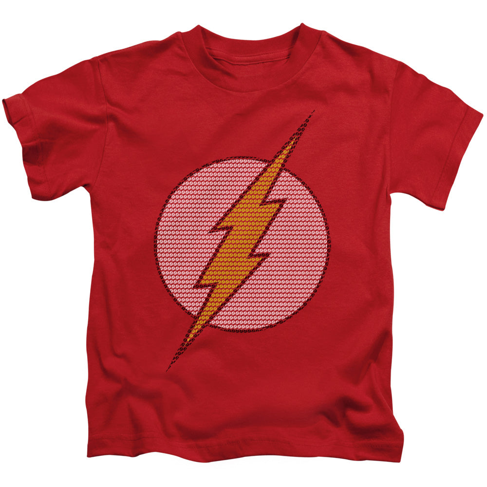 DC Comics Flash Flash Little Logos Juvenile Kids Youth T Shirt Red Officially Licensed