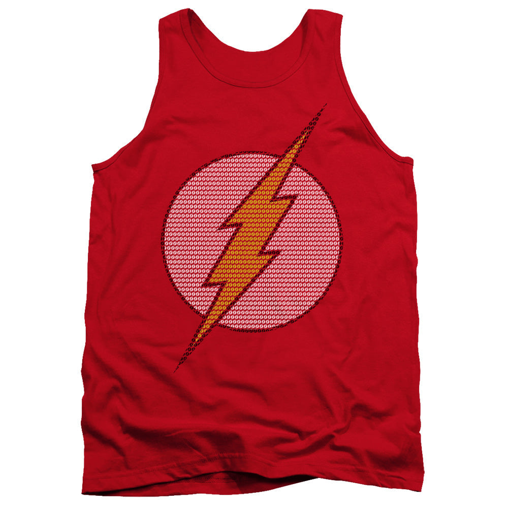 DC Comics Flash Flash Little Logos Mens Tank Top Shirt Red Officially Licensed