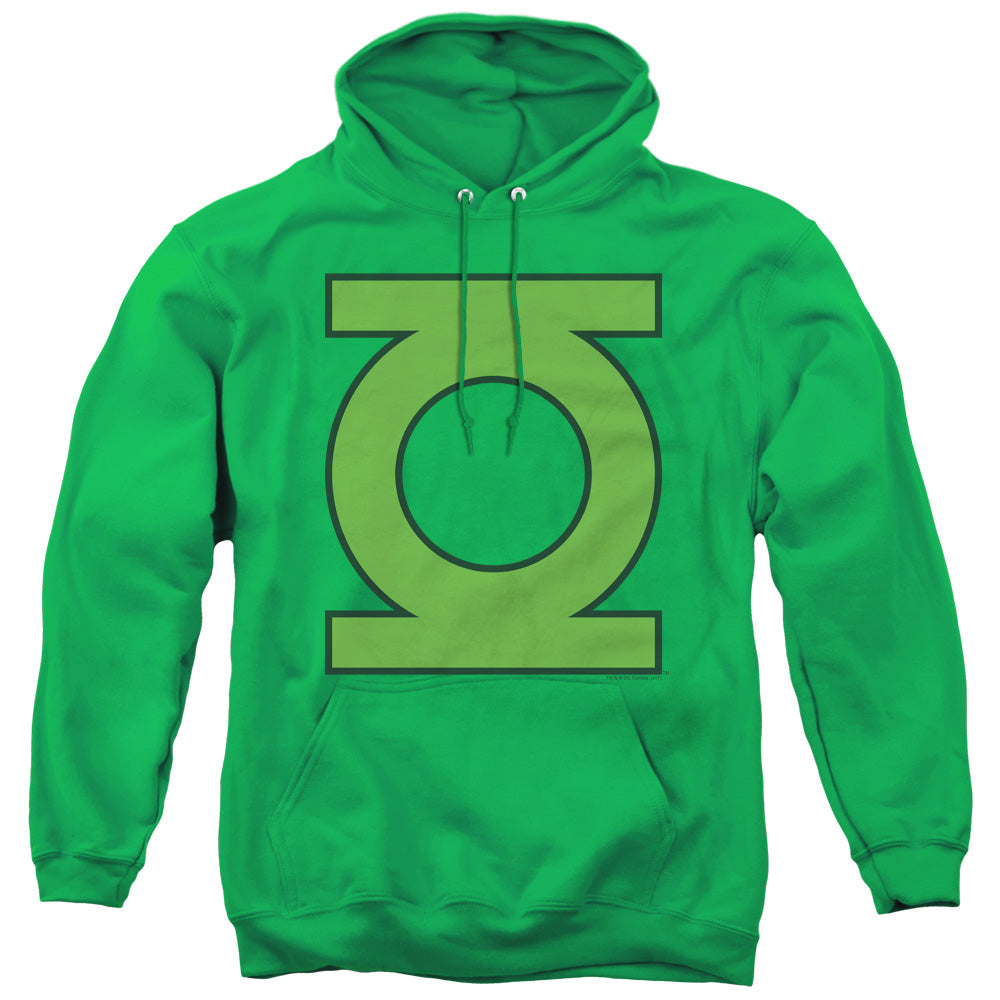 DC Comics Gl Emblem Mens Hoodie Kelly Green Officially Licensed