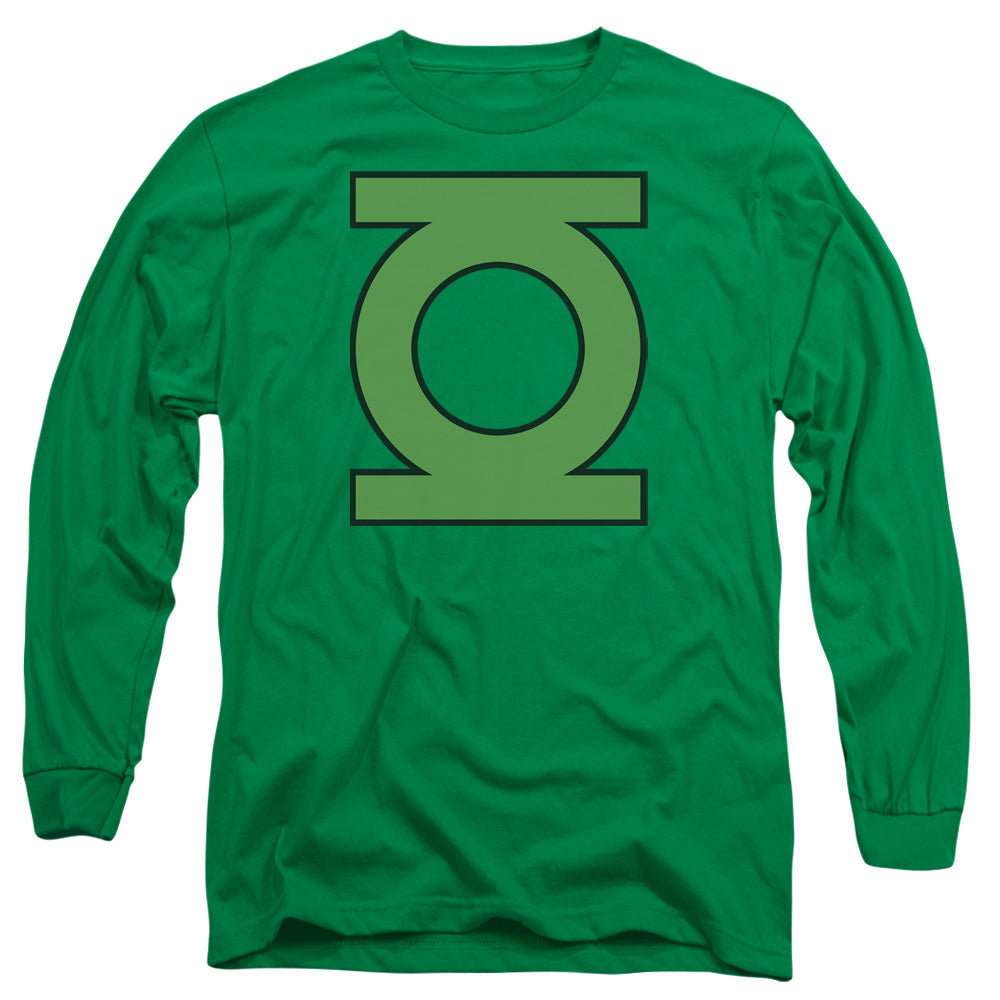 Dc Gl Emblem Mens Long Sleeve Shirt Kelly Green Officially Licensed