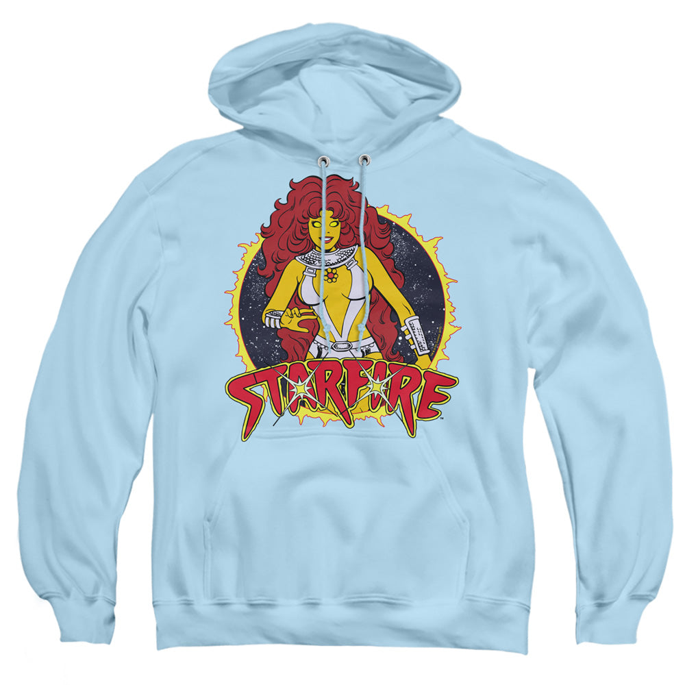 Dc Starfire Mens Hoodie Light Blue Officially Licensed