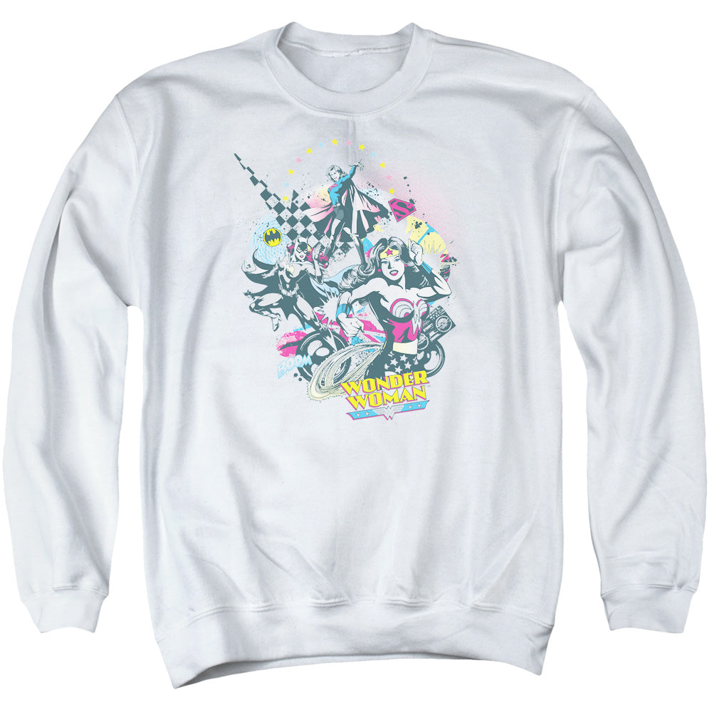 Dc Power Trio Mens Crewneck Sweatshirt White