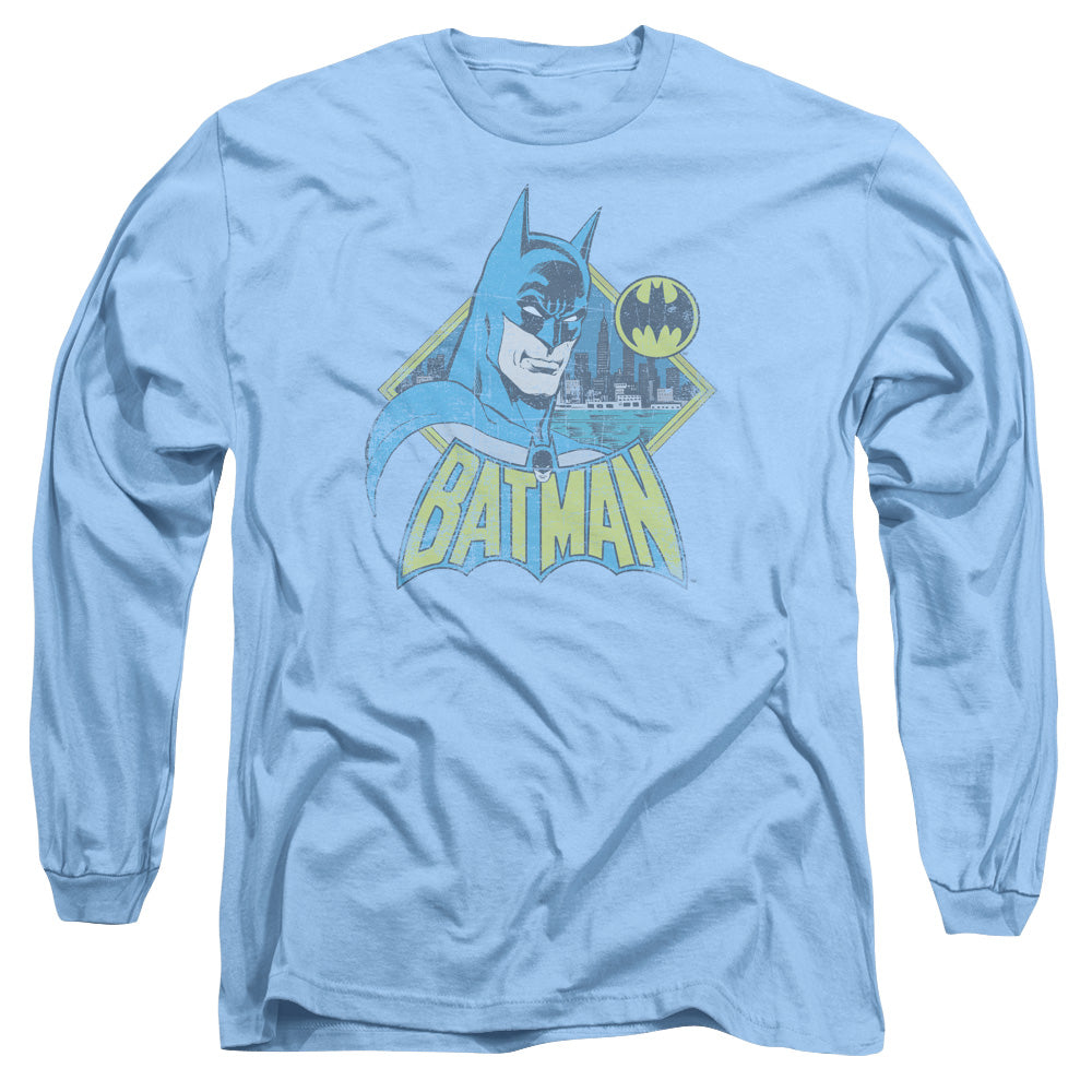 DC Comics Watch Yourself Mens Long Sleeve Shirt Carolina Blue Officially Licensed