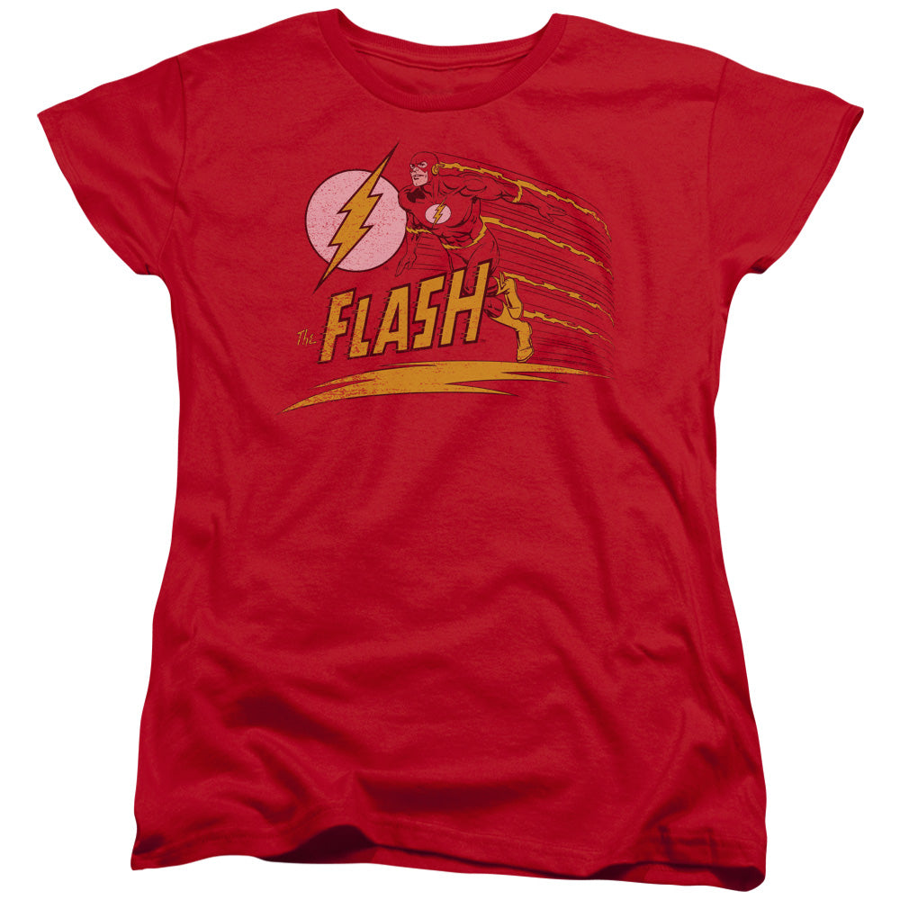 DC Comics Flash Like Lightning Womens T Shirt Red Officially Licensed