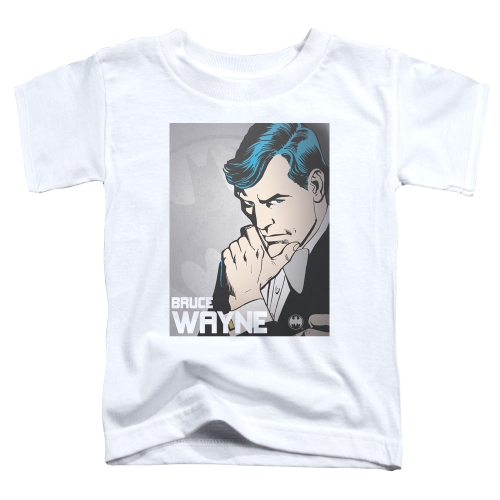 DC Comics Bruce Wayne Toddler Kids Youth T Shirt White Officially Licensed