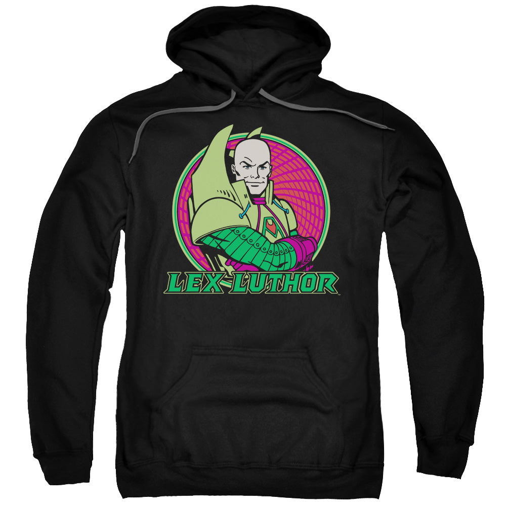 DC Comics Lex Luthor Mens Hoodie Black Officially Licensed